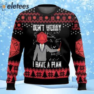 Dungeons & Dragons Don't Worry I Have A Plan Ugly Christmas Sweater