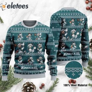 Eagles Mickey Mouse Knitted Ugly Christmas Sweater1