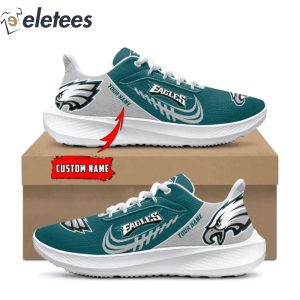 Eagles NFL Custom Name Runing Shoes