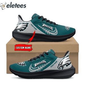 Eagles NFL Custom Name Runing Shoes1