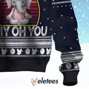 Elephant Why Oh You Ugly Christmas Sweater 3