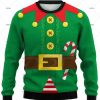 Elf Cartoon Ugly Christmas Sweater