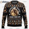 Excuse Me While I Whip This Out Blazing Saddles Ugly Christmas Sweater