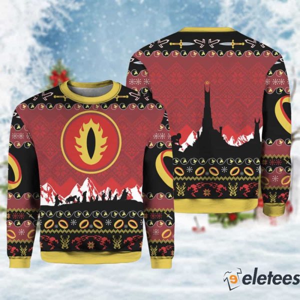 Eye Of Sauron Ugly Christmas Sweater