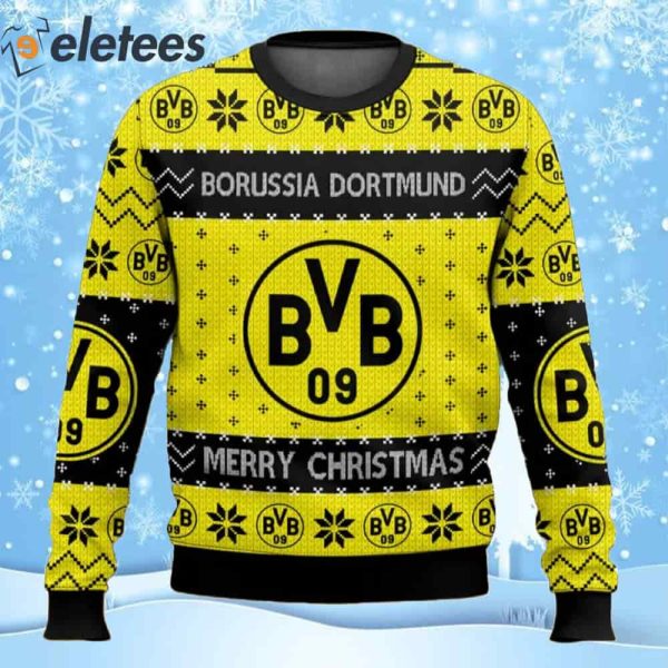 FC Dortmund Ugly Christmas Sweater