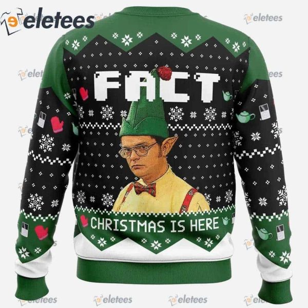 Fact Christmas Is Here The Office Ugly Christmas Sweater