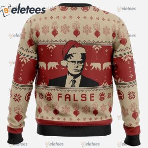 False The Office Ugly Christmas Sweater1