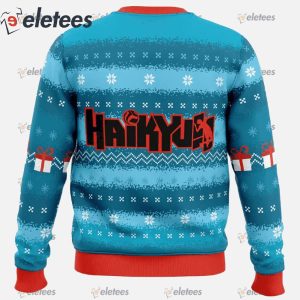 Festive Haikyuu Ugly Christmas Sweater1