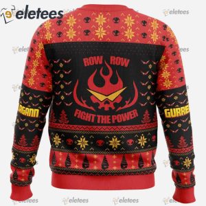 Fight The Power Tengen Toppa Gurren Lagann Ugly Christmas Sweater1