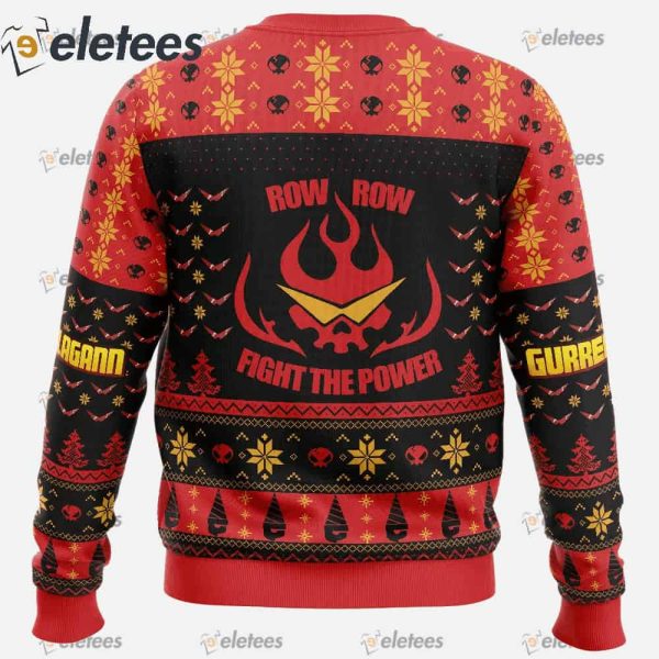 Fight The Power Tengen Toppa Gurren Lagann Ugly Christmas Sweater