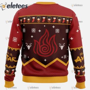 Firebenders Fire Nation Avatar Ugly Christmas Sweater1