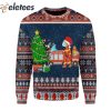 Firefighter With Christmas Tree Ugly Christmas Sweater