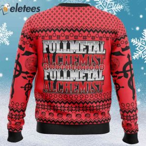 Flamels Cross x Transmutation Circle Fullmetal Alchemist Ugly Christmas Sweater 2