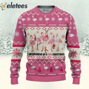 Flamingo I Am Dreaming Of A Pink Christmas 3D Shirt2