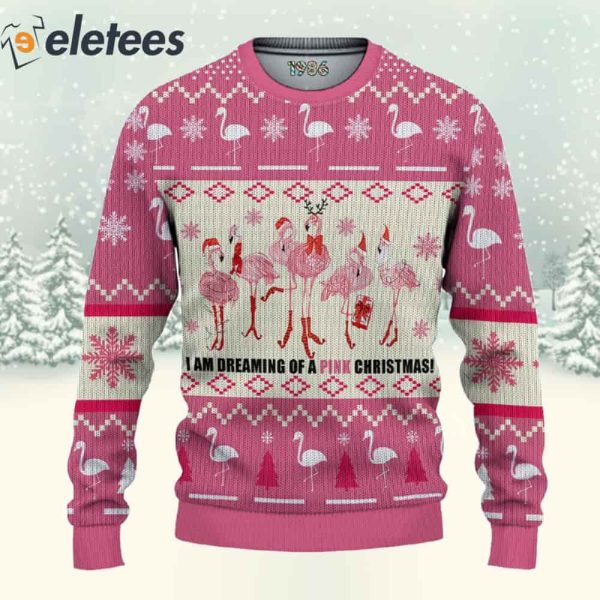 Flamingo I Am Dreaming Of A Pink Christmas 3D Shirt