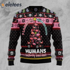 Flamingo Make Me Happy Ugly Christmas Sweater