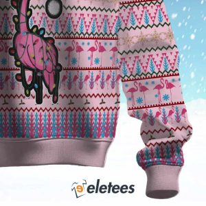 Flamingo Sweet Eyes Ugly Christmas Sweater 3