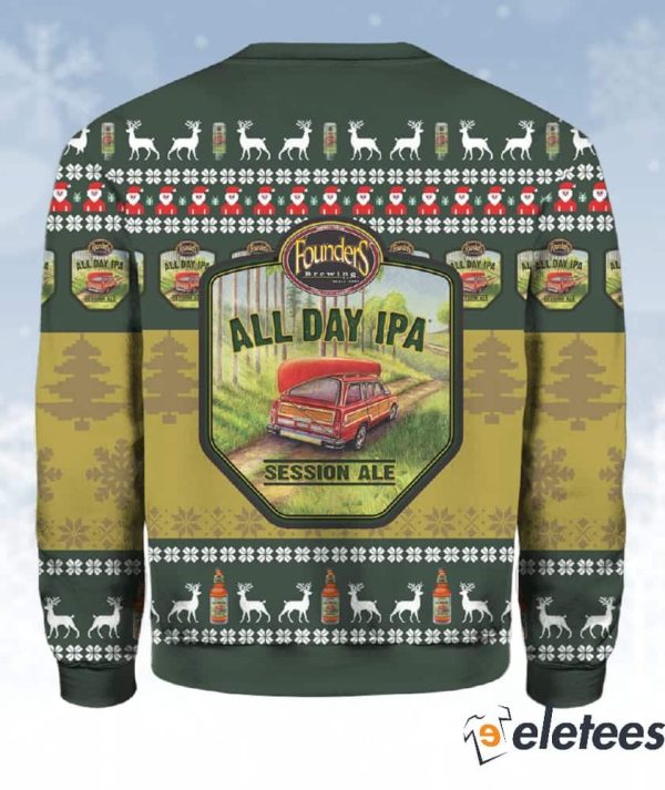 Founders All Day IPA 3D Ugly Christmas Sweater Christmas Gift