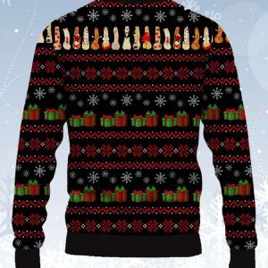 Fun Santa And Cocks Ugly Christmas Sweater 2