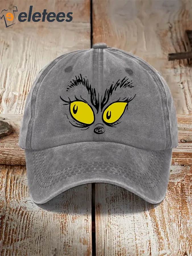 Grinch Funny Christmas Cartoon Character Hat