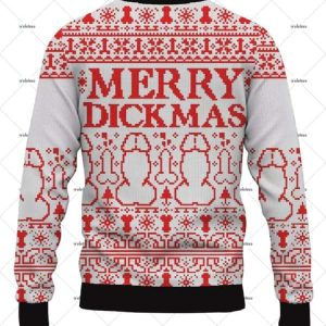 Funny Cocks Merry Dickmas Ugly Christmas Sweater 2