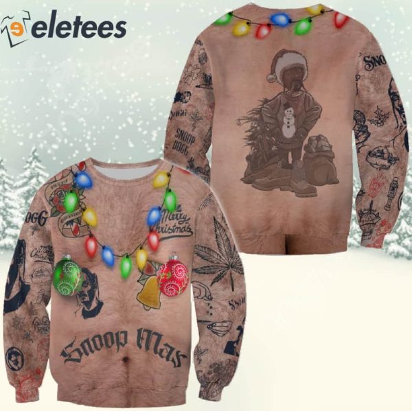 Funny SnoopDogg Snoop Mas Ugly Christmas Sweater