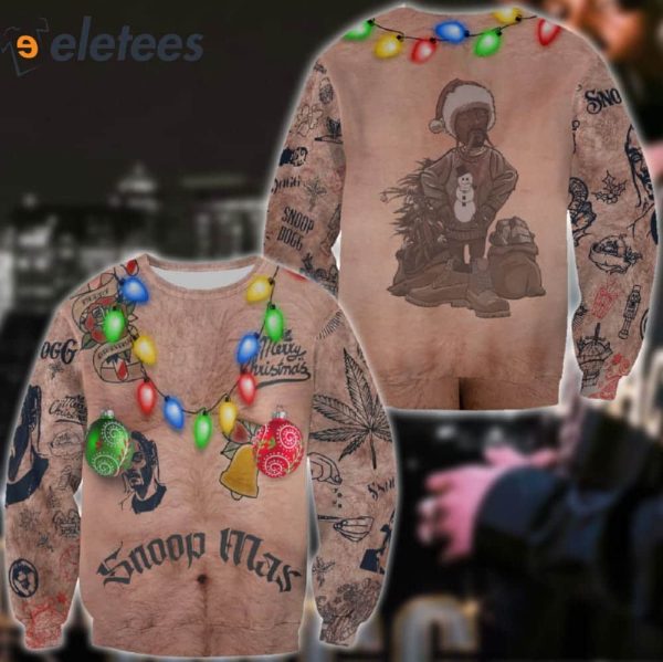 Funny SnoopDogg Snoop Mas Ugly Christmas Sweater