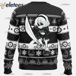 Game of Yorha Nier Automata Ugly Christmas Sweater1