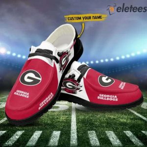 Georgia Bulldogs Football Personalized Dude Shoes