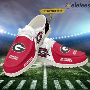 Georgia Bulldogs Football Personalized Dude Shoes 2