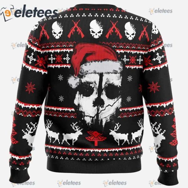 Ghost Call of Duty Ugly Christmas Sweater
