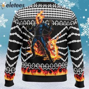 Ghost Rider Ugly Christmas Sweater 2