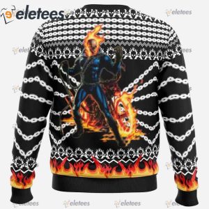Ghost Rider Ugly Christmas Sweater1