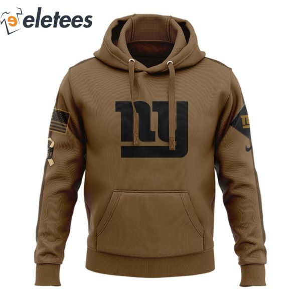 Giants Salute To Service Veterans Day Brown Hoodie