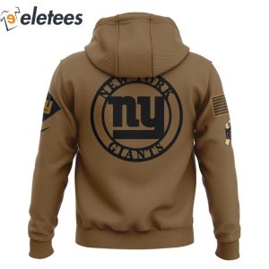 Giants Salute To Service Veterans Day Brown Hoodie2