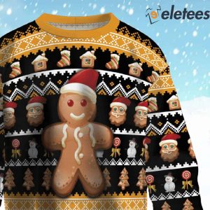 Gingerbread Cookies Ugly Christmas Sweater 2