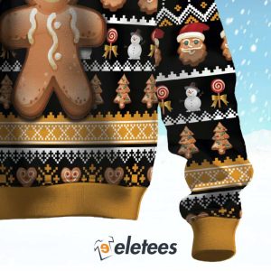 Gingerbread Cookies Ugly Christmas Sweater 3