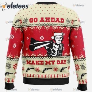 Go Ahead Make My Day Dirty Harry Ugly Christmas Sweater1