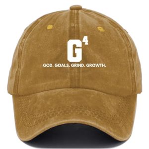 God Goals Grind Growth Print Casual Baseball Cap 4