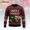 Golden Retriever Santa’s Favorite Ho Ugly Christmas Sweater