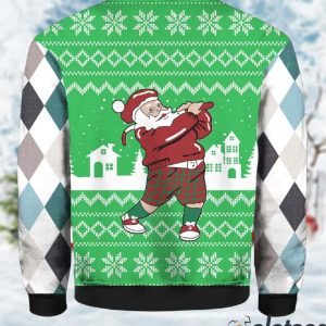 Golfer Santa Ugly Christmas Sweater 3