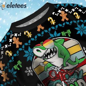 Grandpa Shark Doo Doo Doo Ugly Christmas Sweater 4