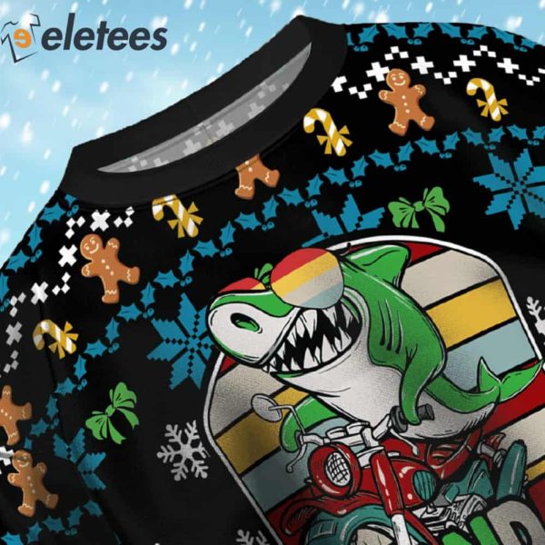 Grandpa Shark Doo Doo Doo Ugly Christmas Sweater