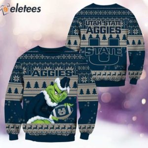 Grnch Aggies Christmas Ugly Sweater 4