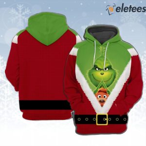 Grinch Grnch Cosplay Face Hoodie Graphic For Men And Women