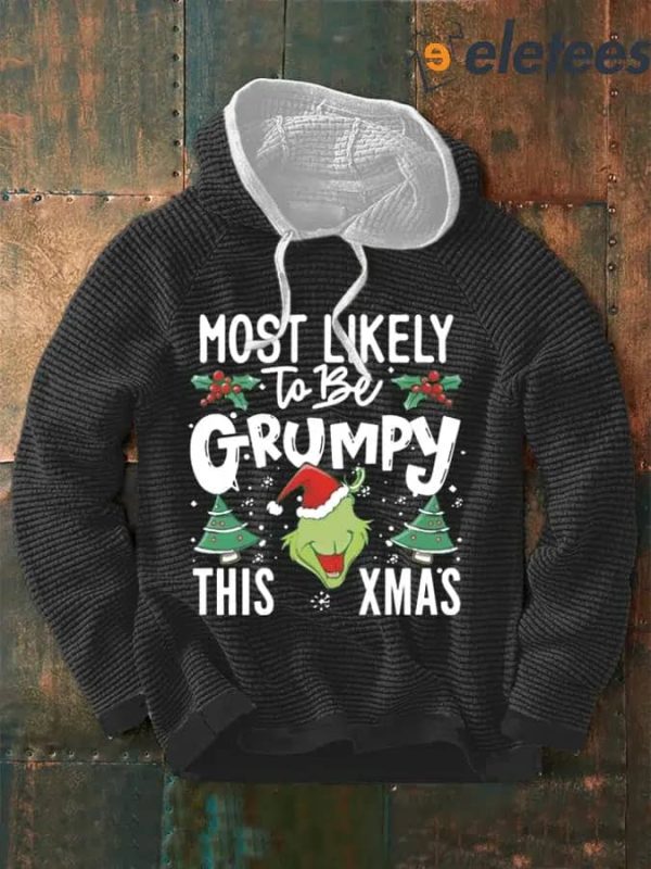 Grnch Most Likely To Be Grumpy This Xmas Hoodie