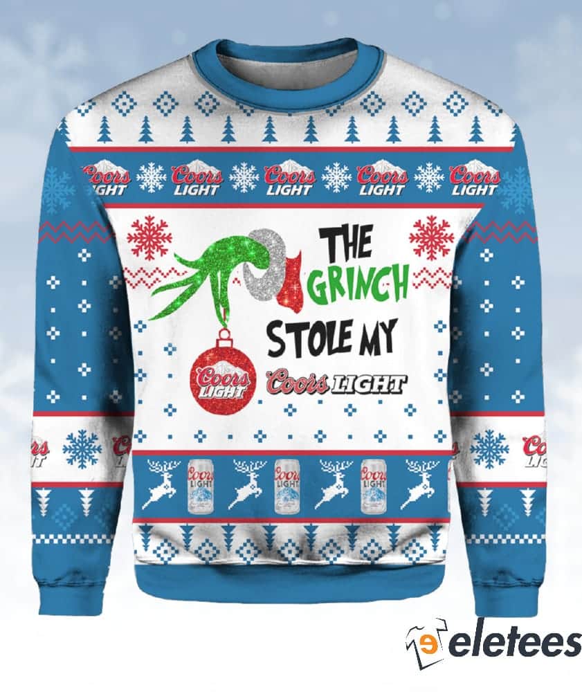 Grnch Stole Coors Light Ugly Christmas