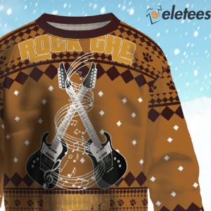 Guitar Rock The Holidays Ugly Christmas Sweater 2