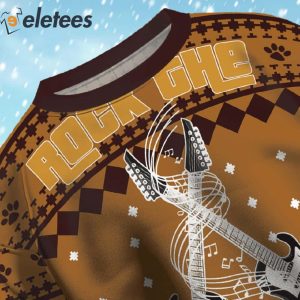 Guitar Rock The Holidays Ugly Christmas Sweater 4