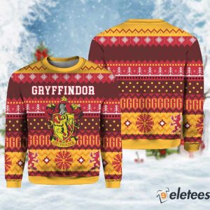 Harry Potter Gryffindor House Ugly Christmas Sweater 1